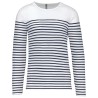 White / Navy Stripes