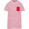 White / Red Stripe