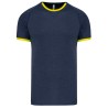 Navy Heather / Fluorescent Yellow